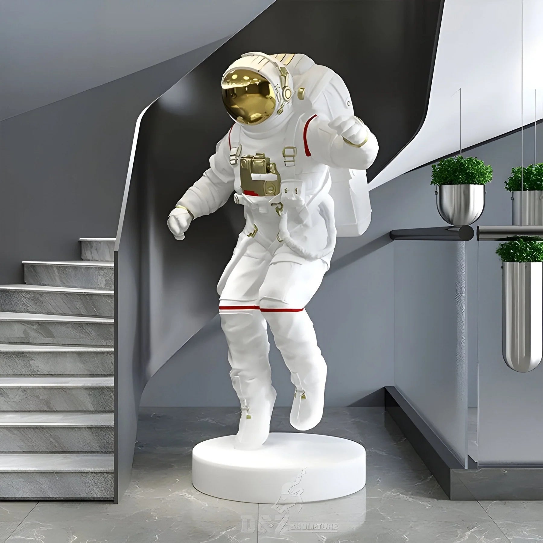 Large White Space Astronaut Explorer Sculpture - 150cm - EveryEssential