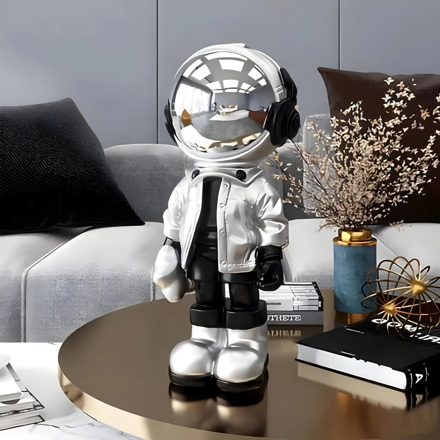 Small Lunar Silver Astronaut Beats Figure - 36cm - EveryEssential