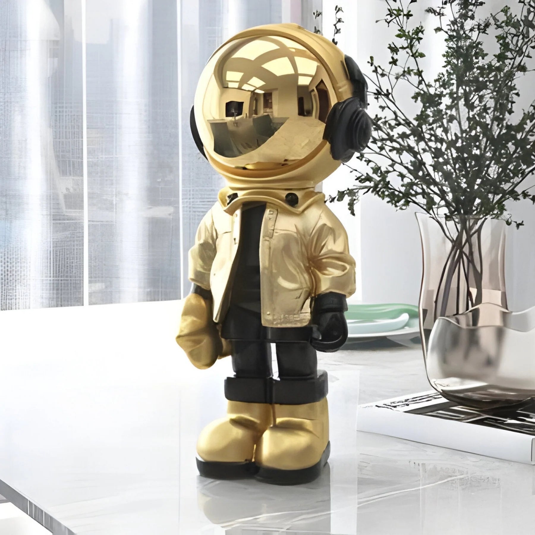 Small Celestial Gold Astronaut Beats Figure - 36cm - EveryEssential
