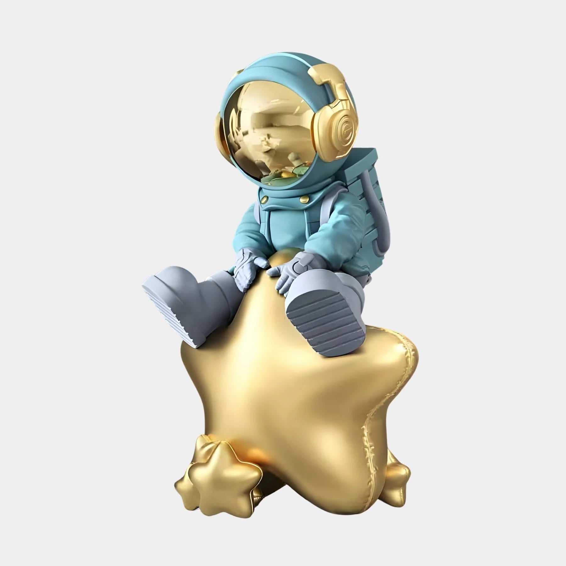 Small Nova White Astronaut Angel Rocket Sculpture - 75cm
